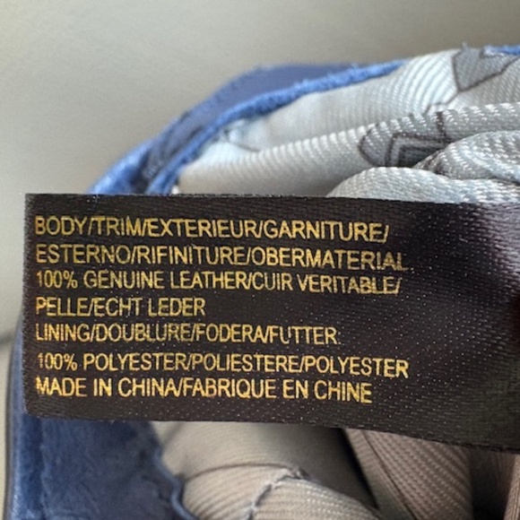 AIMEE KESTENBERG leather satchel purse navy blue medium sz like new - Picture 11 of 16